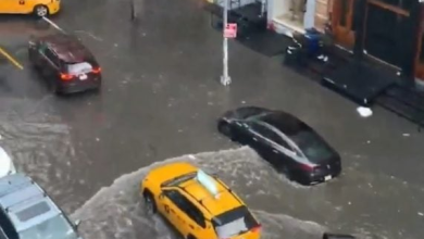Photo of 暴雨冰雹狂袭纽约市! 道路淹水大批航班延误
