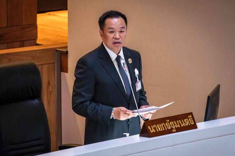 泰国首相阿努廷。（法新社档案照）