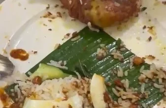 Photo of 连锁餐厅椰浆饭惊现蠕动蛆虫 网轰店家仅扣10%当赔偿