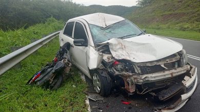 Photo of 轿车越线猛撞摩多 女骑士抛飞惨死