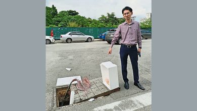 Photo of 甲洞富城园电缆频遭窃 井盖大开变马路陷阱