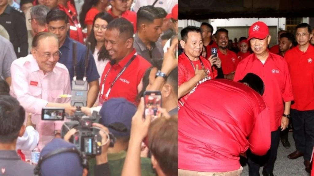 两任首相同晚小甘密站台。