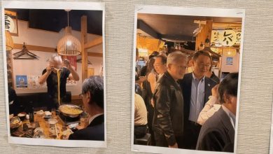 Photo of 黄仁勋东京平价居酒屋宴请日企　店家推同款套餐欢迎朝圣