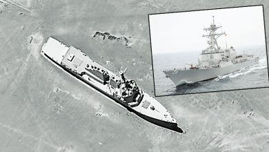 Photo of 疑为台海冲突做准备 新疆现美驱逐舰3D模型
