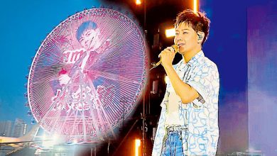 Photo of 林志颖开唱粉丝应援 包下摩天轮灯光投影