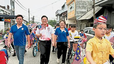 Photo of 十八丁培英华小贺国庆 脚车创意装饰受注目