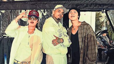 Photo of BTS成员同框Chris Brown惹议 RM遭暂停“男性榜样”资格
