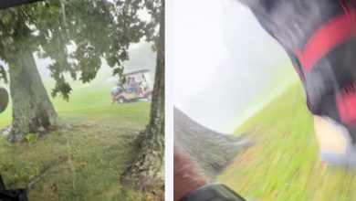 Photo of 暴雨中拍摄朋友 男竟拍下自己遭雷击