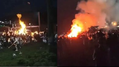 Photo of 云南火把节燃油桶倾倒起火 16人遭火球烧伤