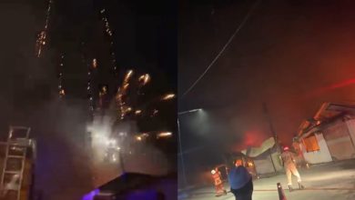 Photo of 甘榜大火频传巨响 天空都是烟花四射