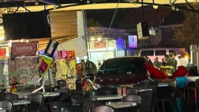 Photo of 车闯用餐区再撞倒铁栏 女子遭压中身亡