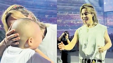 Photo of 为罹癌女童圆梦 BTS Jimin摸头拥抱