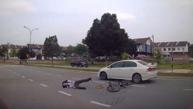 Photo of 疑突骑脚车入路中 校服男遭车撞