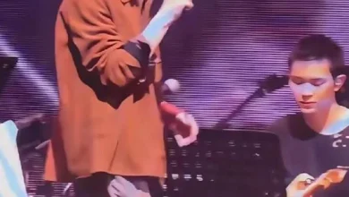 Photo of 张智霖首携儿子同台 魔童当吉他手毫不怯场