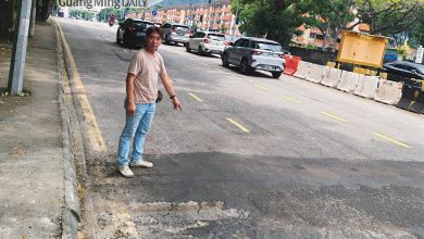 Photo of 发林肯德鸡往宜康路段 施工留手尾导致数宗车祸