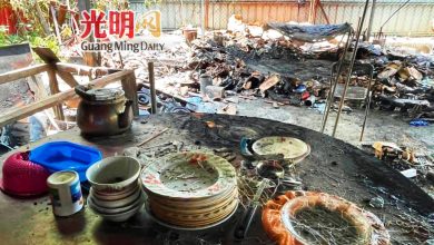Photo of 厨房与回收处被烧毁 打石仔福德祠需约5万修复