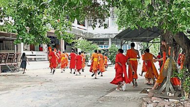 Photo of 泰警无预警袭击演练 僧侣逃离数百孩童疏散