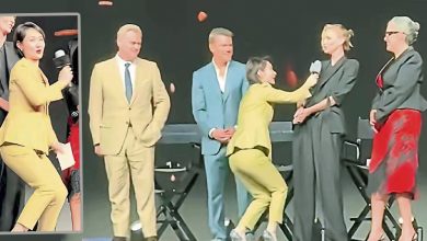 Photo of 《奥德赛》中国首映闹崇洋媚外 主持人半蹲衰成箭靶