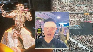 Photo of 广州演唱会爆流血事故 蔡依林歌迷额头缝30针
