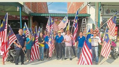 Photo of 打巴万岭园重组村村委会 派国旗展现爱国精神