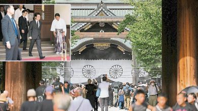 Photo of 日相向靖国神社奉祭祀费 自民党高层首集体参拜