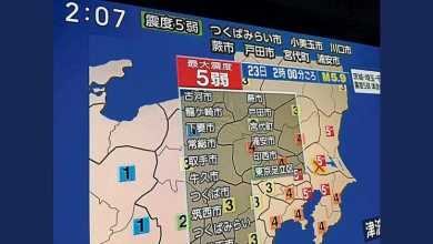 Photo of 东京震感明显 日茨城县5.9级地震37伤