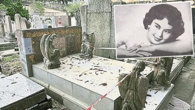 Photo of 死后61年仍不得安宁死后《不了情》林黛墓园遭破坏石雕受损