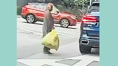 Photo of 繁忙马路丢大袋垃圾 女子行径险酿意外
