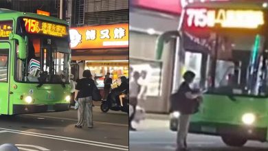 Photo of 巴士过站不停惹怒大妈 竟肉身挡车:不可能让你跑掉
