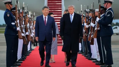 Photo of 美国总统破天荒首次 特朗普停机坪迎习近平