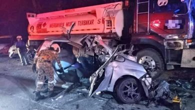 Photo of 轿车猛撞路边罗里 4男子困车内身亡