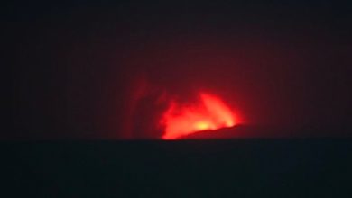 Photo of 一天連噴发3次!  印尼喀拉喀托之子火山