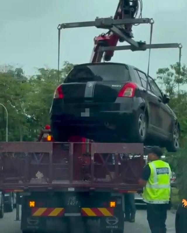 MBPP出招对付违停车 拖不了? 直接吊起!