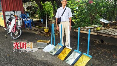 Photo of 巧手打造畚斗烧金箱 81岁林志明偕妻自力更生