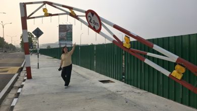 Photo of 通车4个月就被撞 珍珠城2限高杆遭罗里撞毁