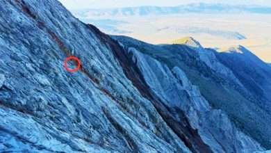 Photo of 登山客被困内华达山脉峭壁 单脚站15个小时终获救