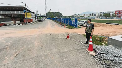 Photo of 马口小贩中心美化工程 罗里出入沙尘滚滚惹民怨