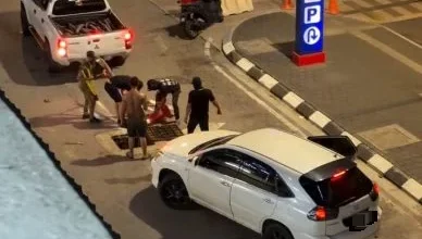 Photo of 四驱车强拽电缆遭居民录下 警方追查6蒙面匪