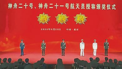 Photo of 神舟20及21号乘组 中6航天员获授称颁奖章