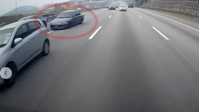 Photo of 疑高速超车把Axia撞出路肩 宝腾英雄司机涉撞后逃