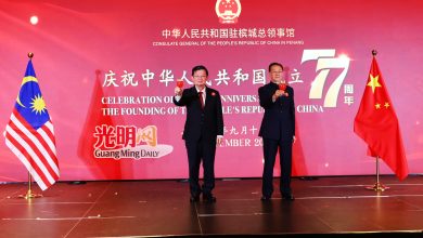 Photo of 【中国驻槟城总领事馆庆中国成立77周年】曹观友:槟中应结合优势 共拓东盟市场