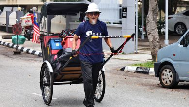 Photo of 69岁谢志文拉百公斤人力车 环马2060公里