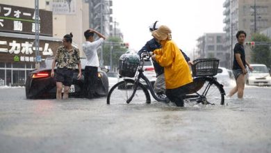 Photo of 日本名古屋破纪录暴雨 亚运400选手一度撤离住宿