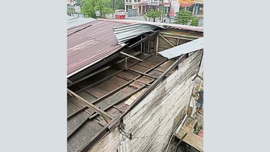 Photo of 暴风雨袭弄边破坏3单位 乐龄俱乐部掀顶电器坏