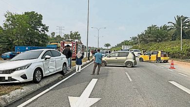 Photo of 边佳兰四湾4车连环撞 30岁男子当场死亡