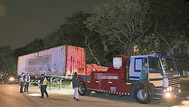 Photo of 沙亚南市厅联合警方交局 取缔6违停拖格罗里