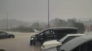 Photo of 午后雷雨 甘榜马来梳邦和阿拉白沙罗闪电水灾