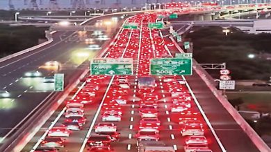 Photo of 中国十一长假返程  多地高速公路塞爆