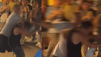Photo of 背心男当街打妻儿 壮汉上演“铁拳教育”