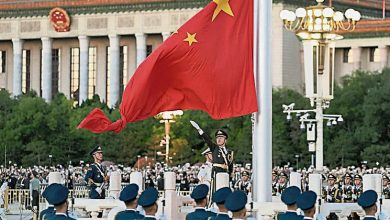 Photo of 中国十一国庆 天安门升旗民眾观礼